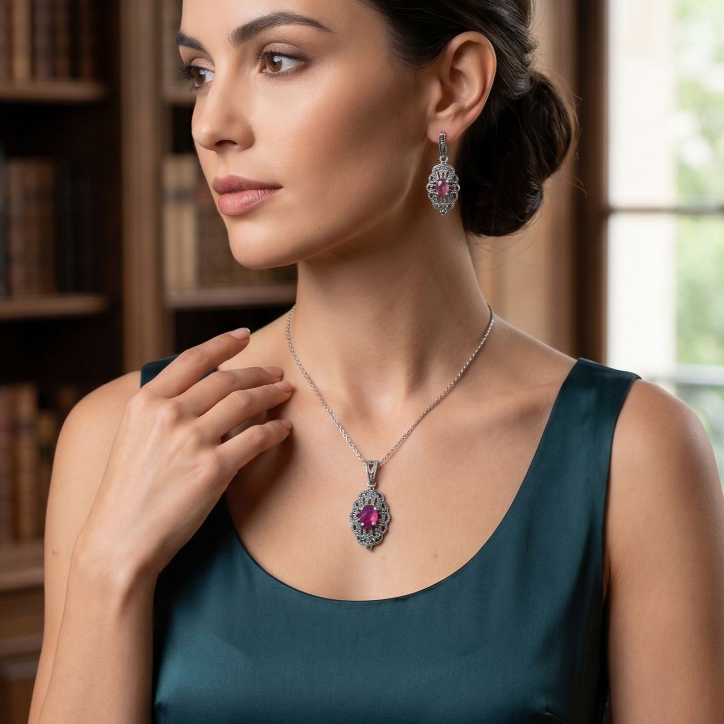 Ruby Antique Set