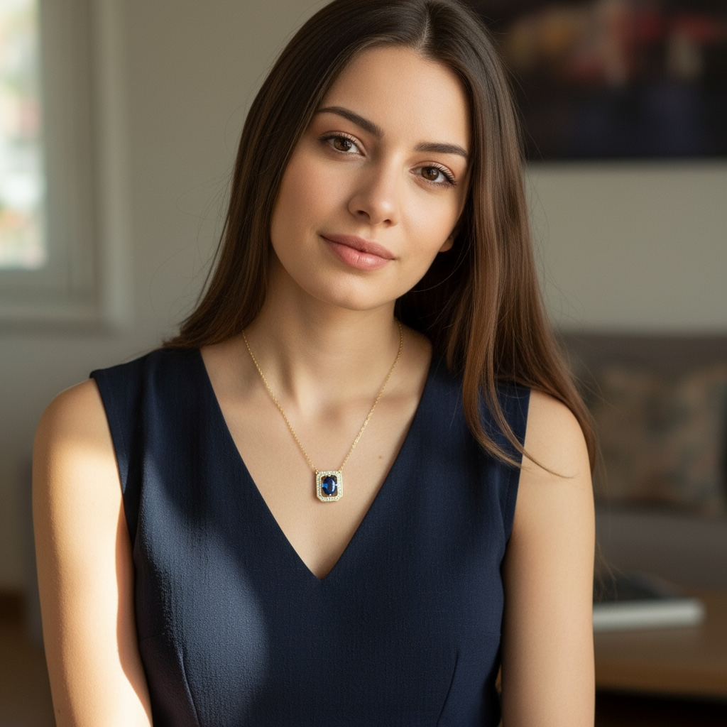 Blue Sapphire Necklace