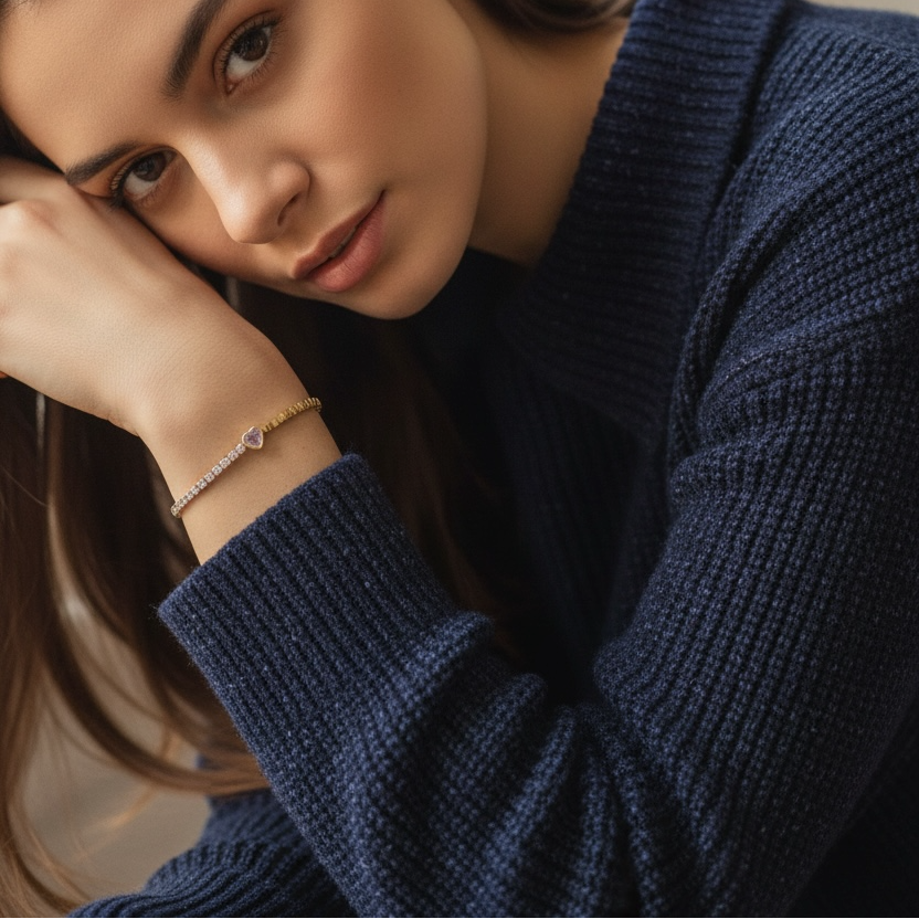 Blush Heart Bracelet