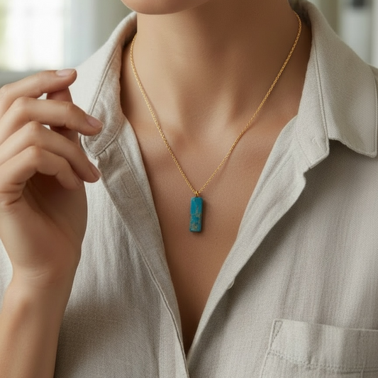 Azure Bar Necklace