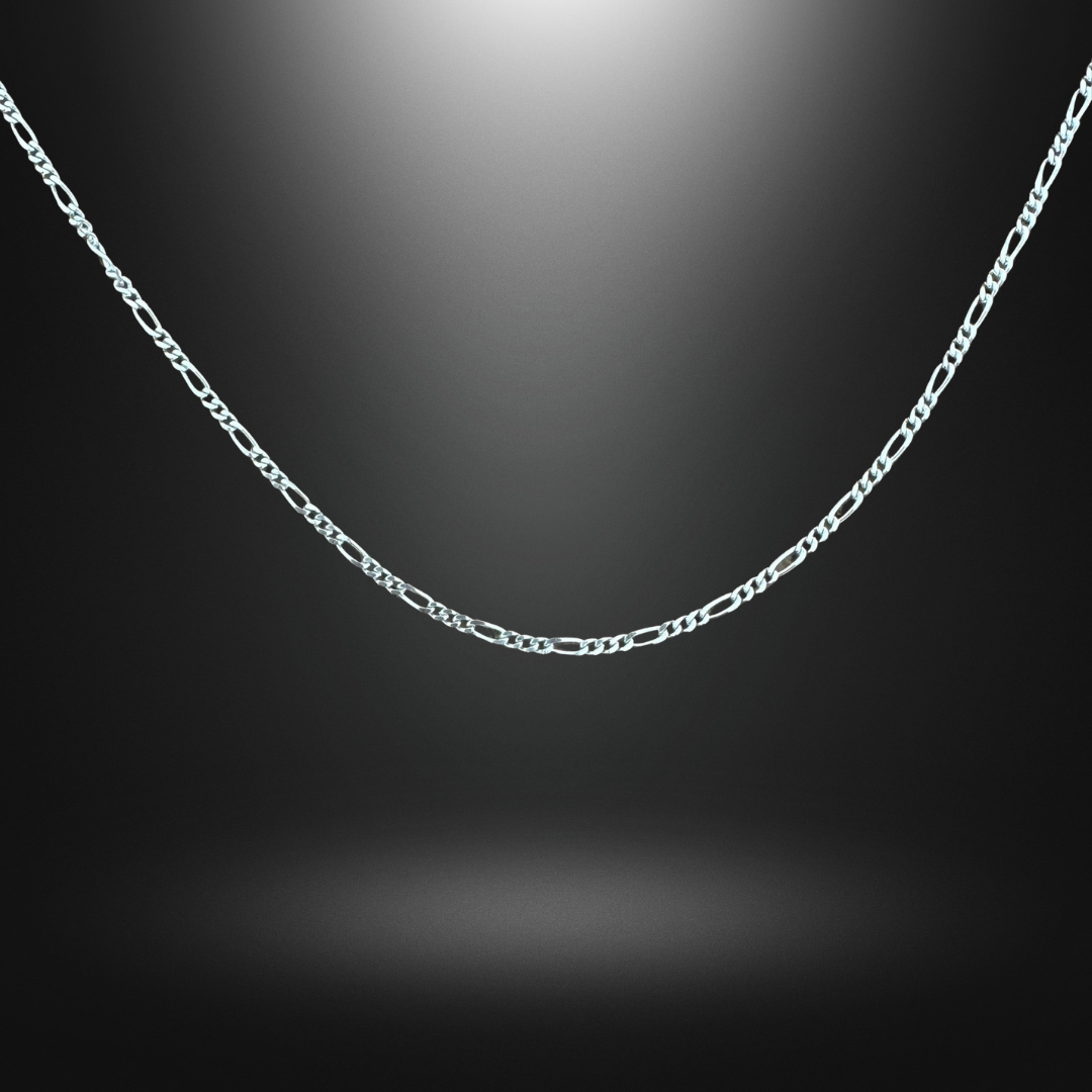 Figaro Chain Silver925 Necklace 0.2cm