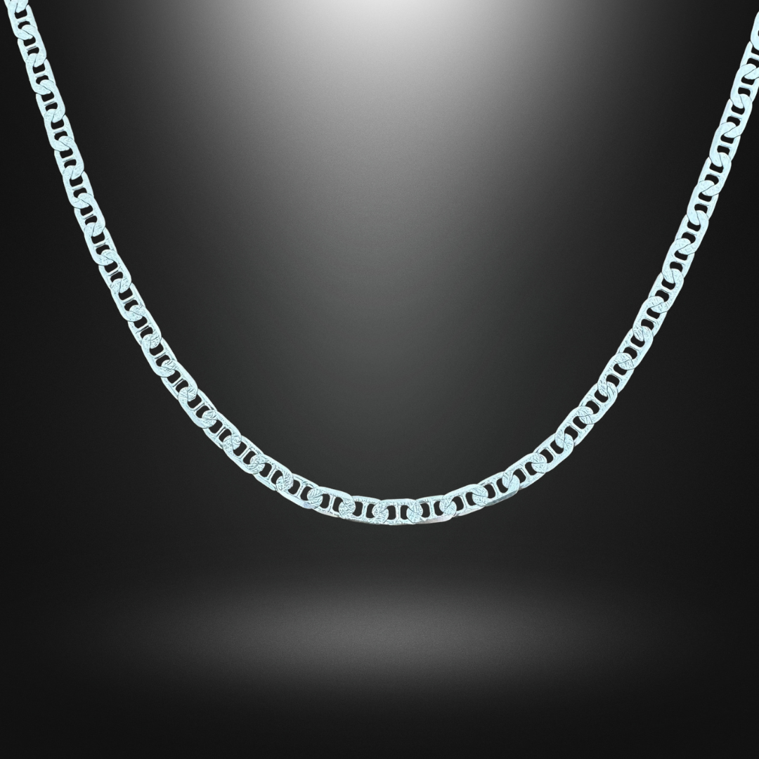 Mariner Anchor Chain Silver925 Necklace 0.5cm