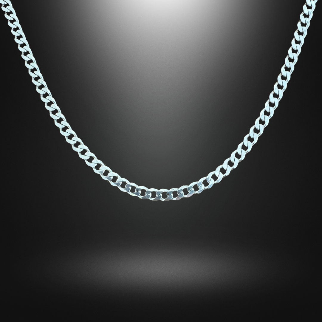 Curb Chain Silver925 Necklace 0.5cm