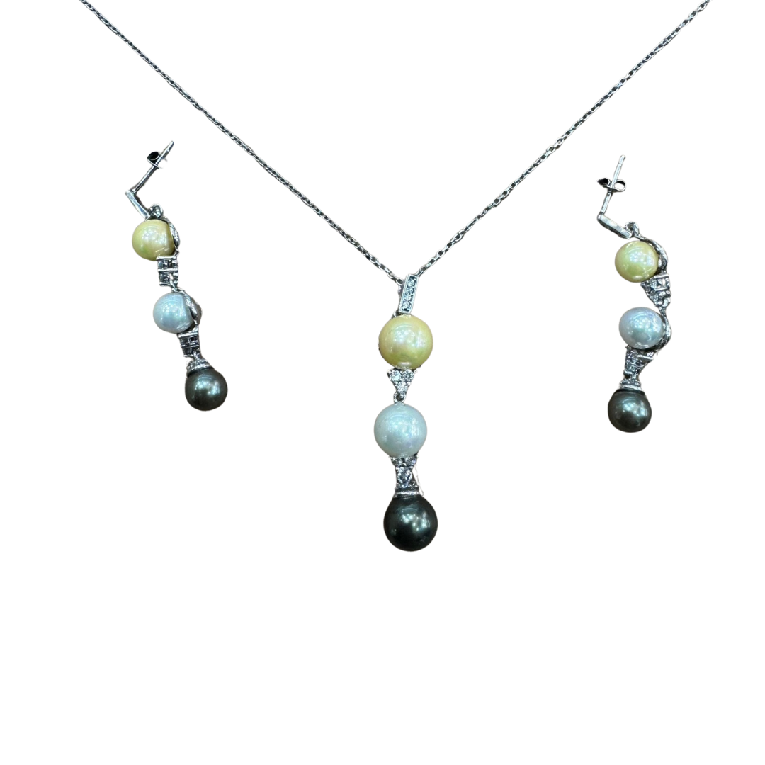 Three Drop Silver925 Set