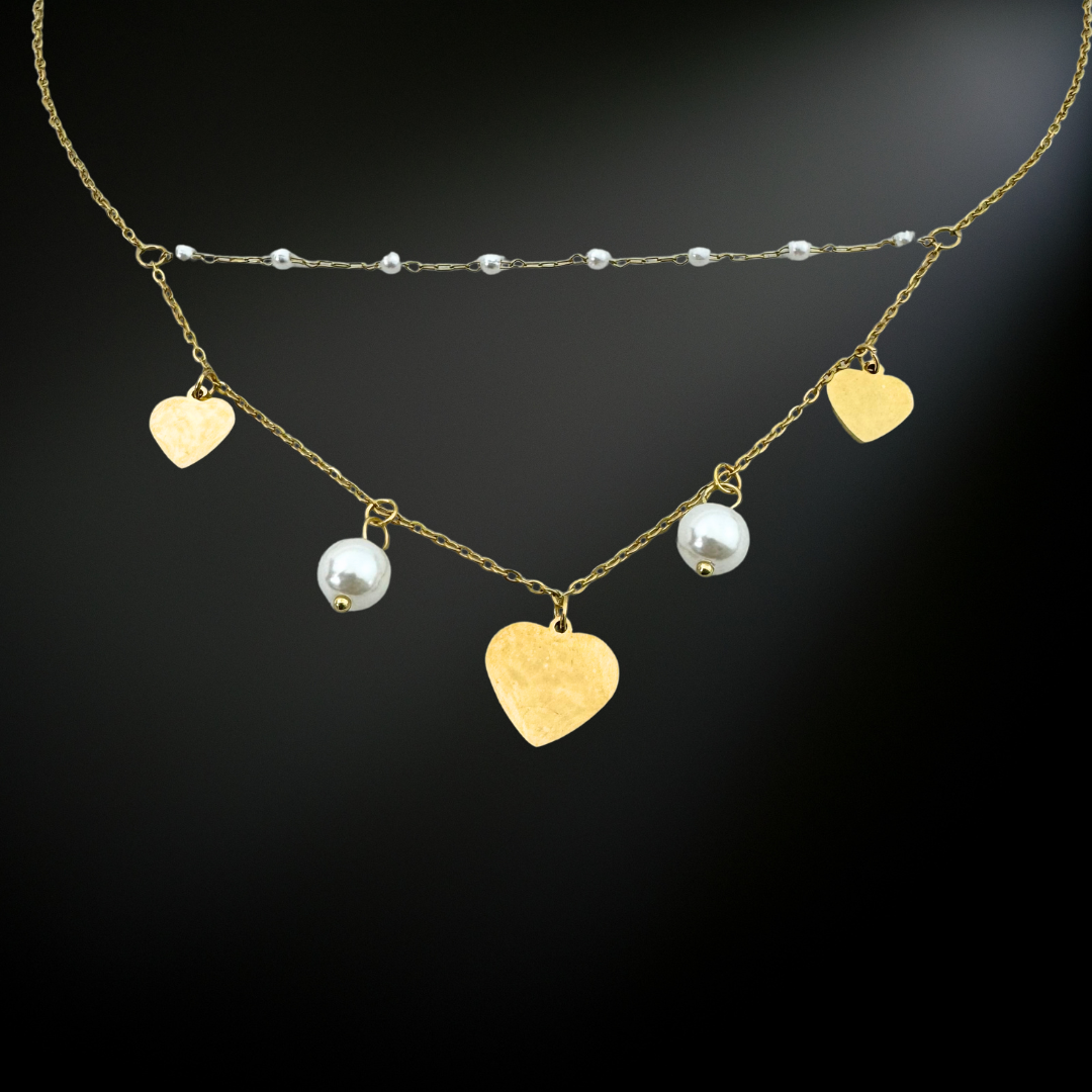 Pearl Heart Necklace