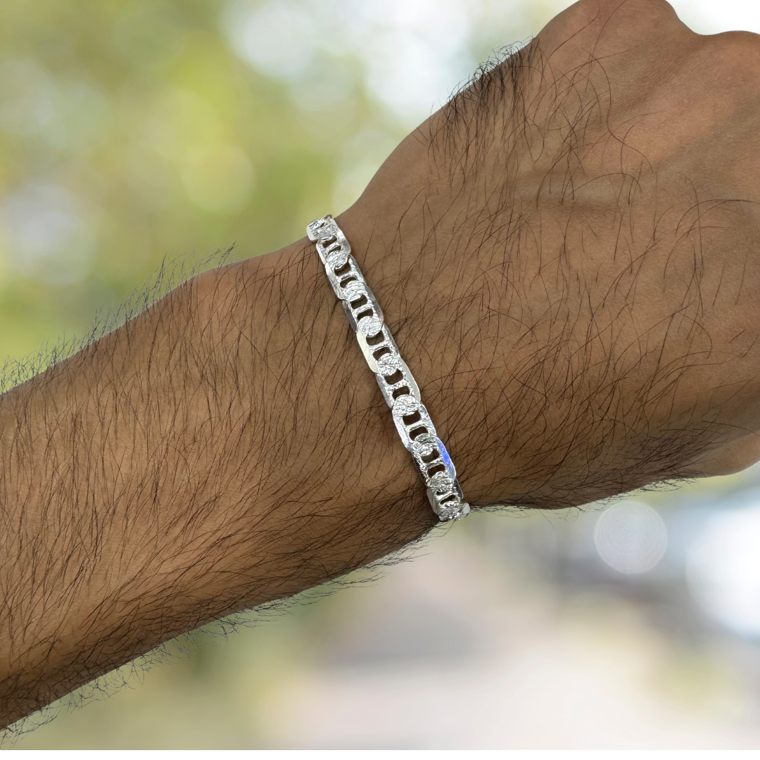 Mariner Anchor Chain Bracelet 0.65cm