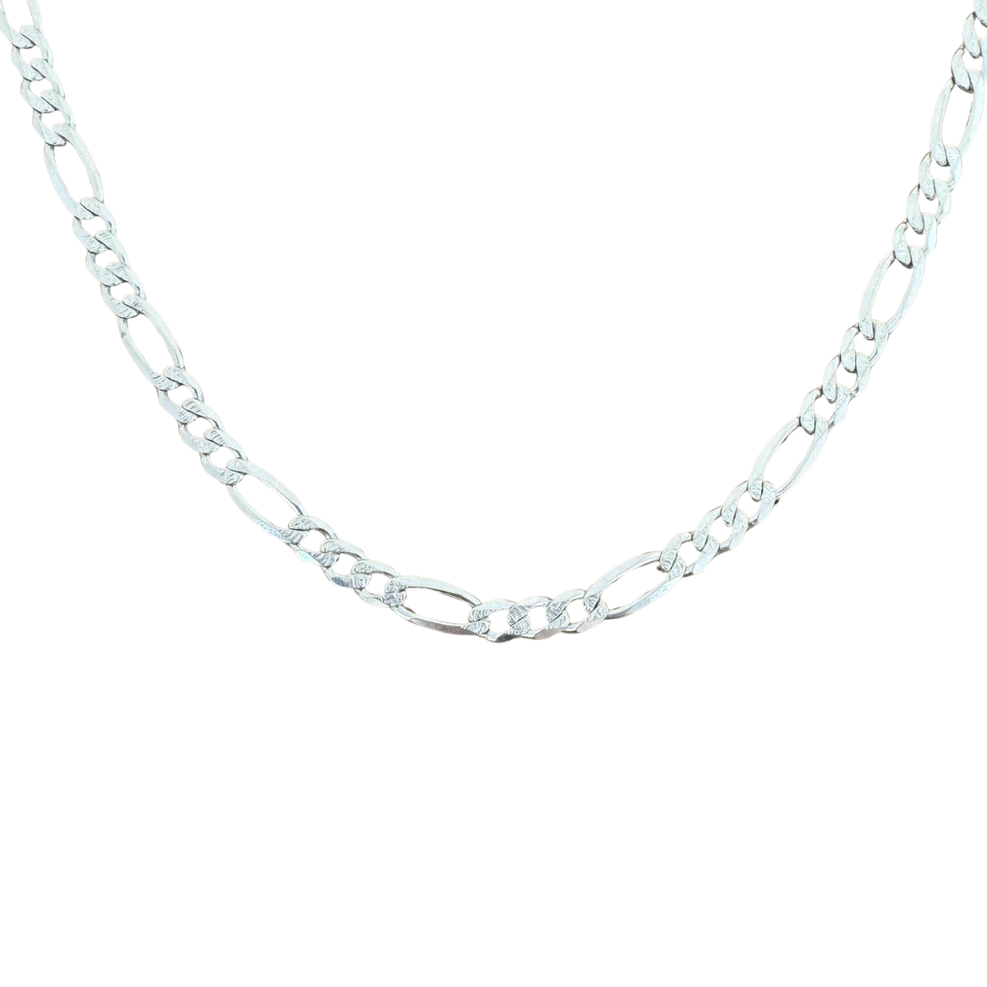Figaro Chain Silver925 Necklace 0.8cm