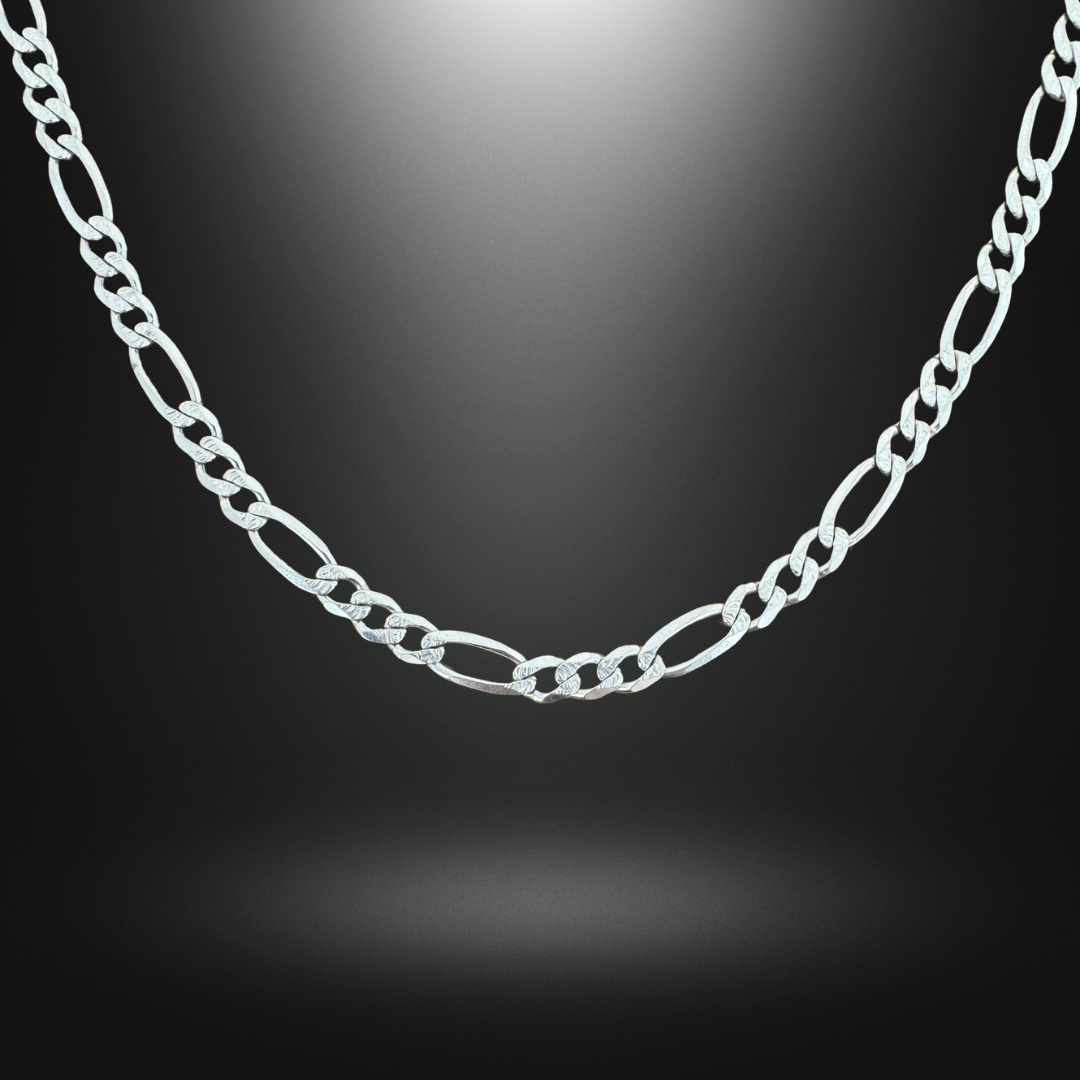 Figaro Chain Silver925 Necklace 0.8cm