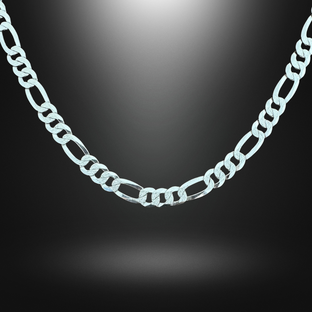 Figaro Chain Silver925 Necklace 1cm