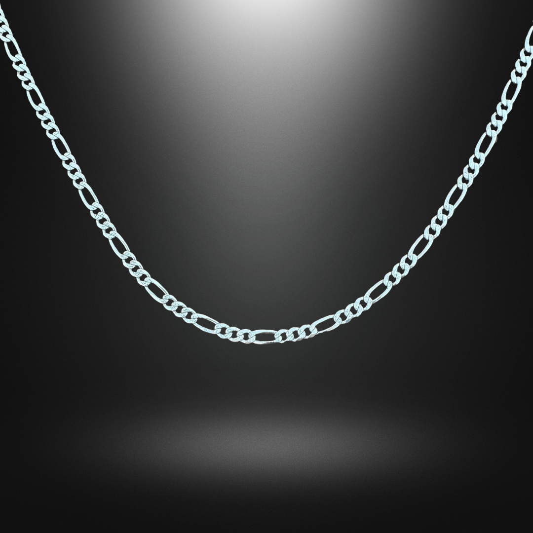 Figaro Chain Silver925 Necklace 0.5cm
