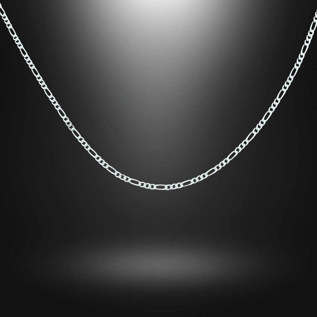 Figaro Chain Silver925 Necklace 0.2cm