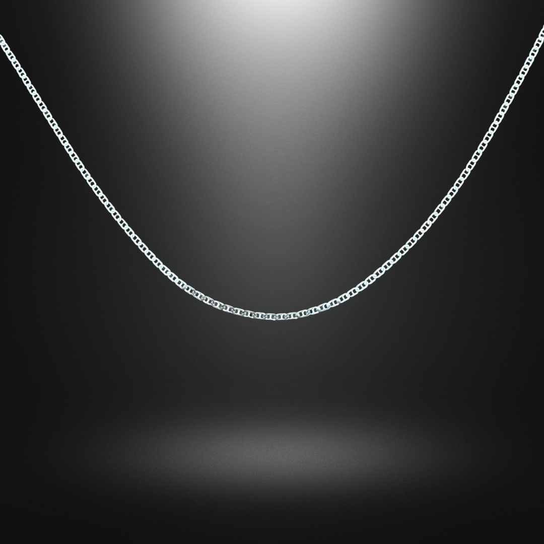 Mariner Anchor Chain Silver925 Necklace 0.2cm