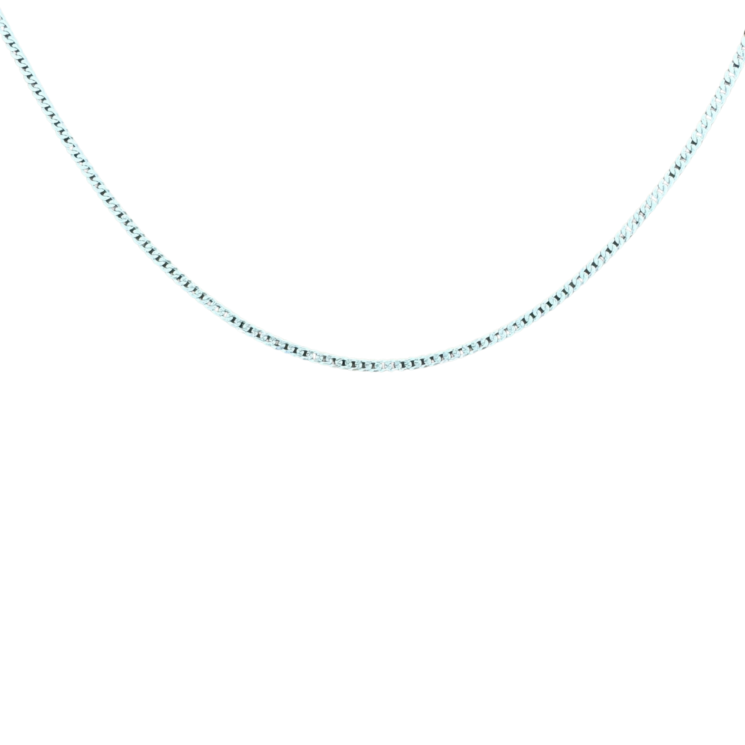Curb Cuban Chain Silver925 Necklace 0.25cm