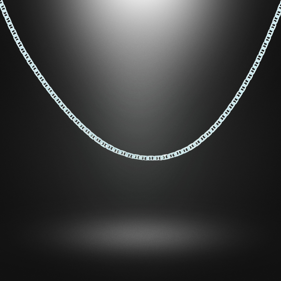 Mariner Anchor Chain Silver925 Necklace 0.4cm
