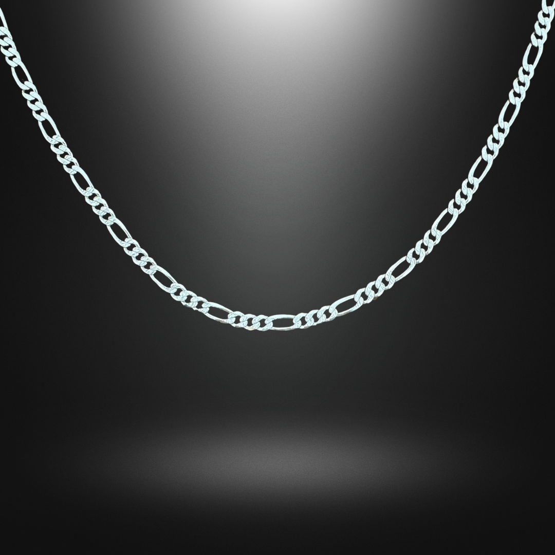 Figaro Chain Silver925 Necklace 0.5cm