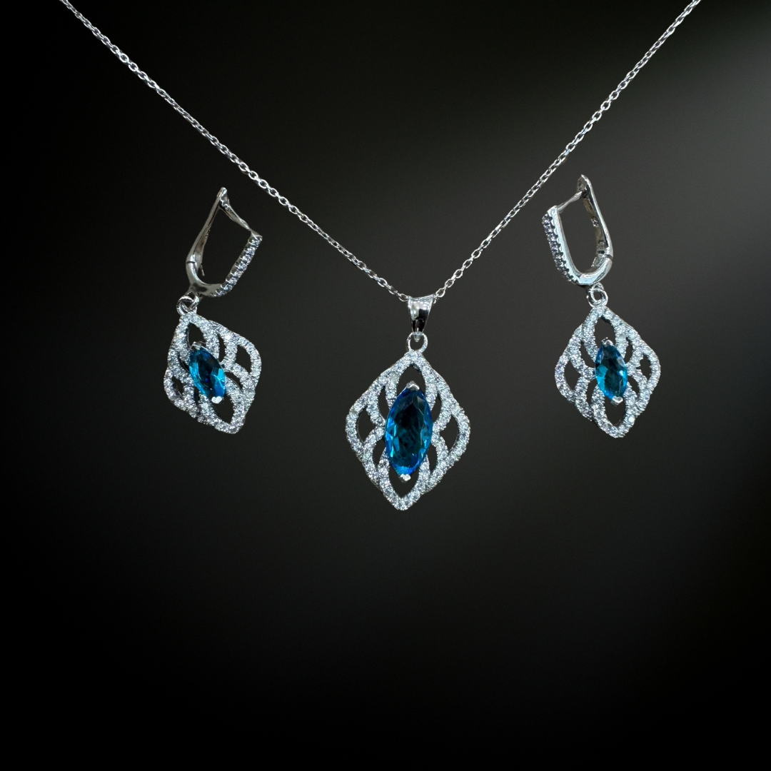 Blue Topaz Silver925 Set