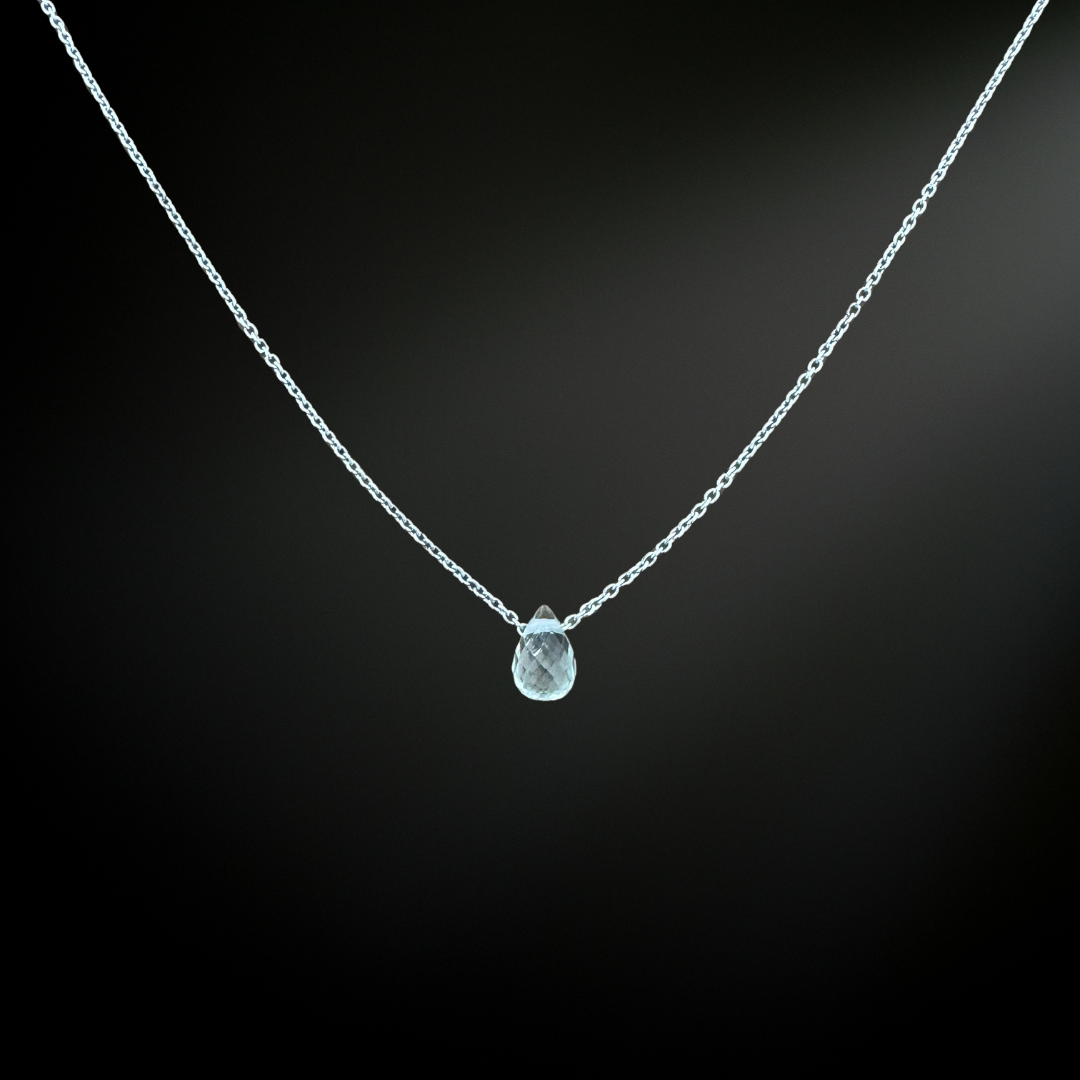 Aqua Drop Silver925 Necklace