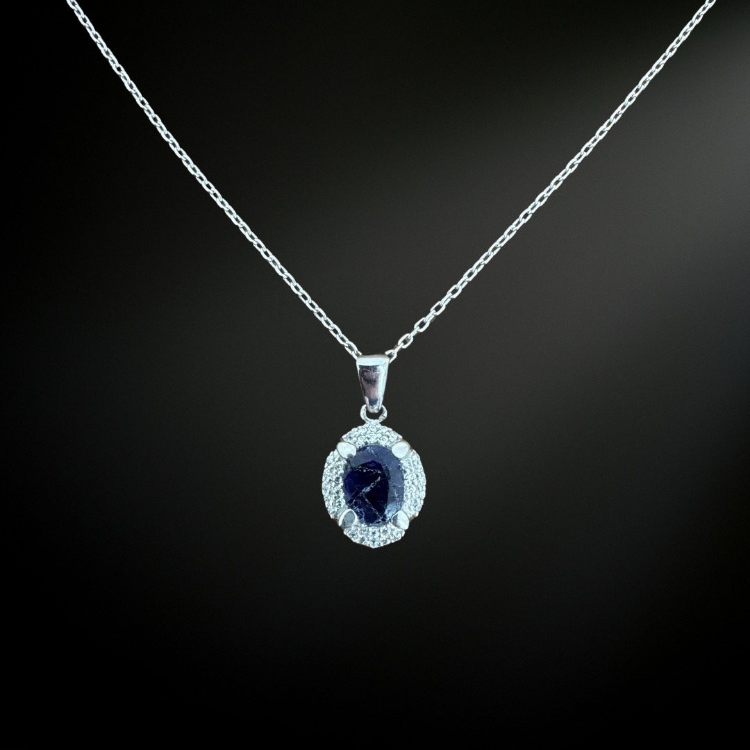 Blue Sapphire Silver925 Necklace