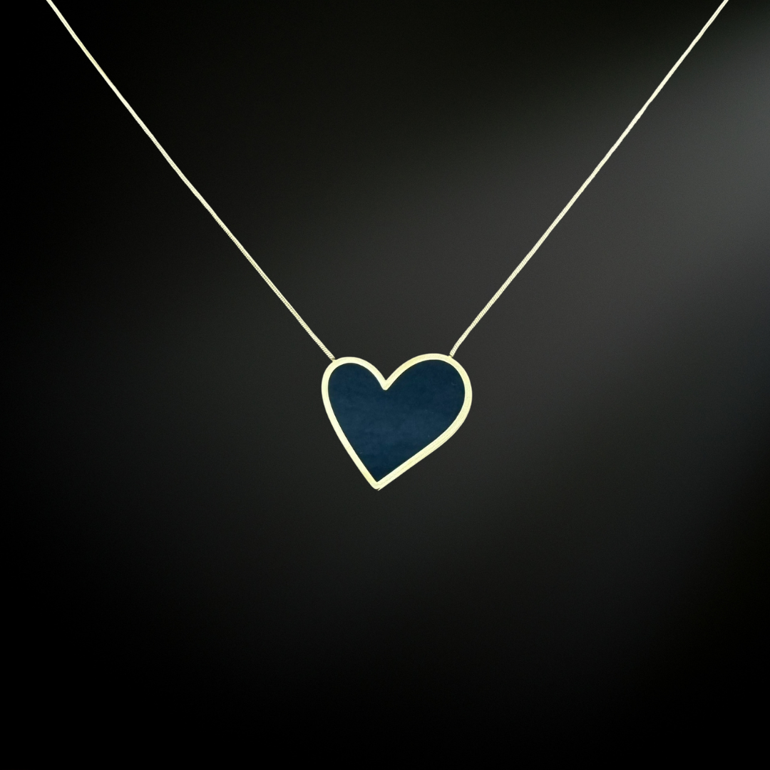 Black Heart Necklace