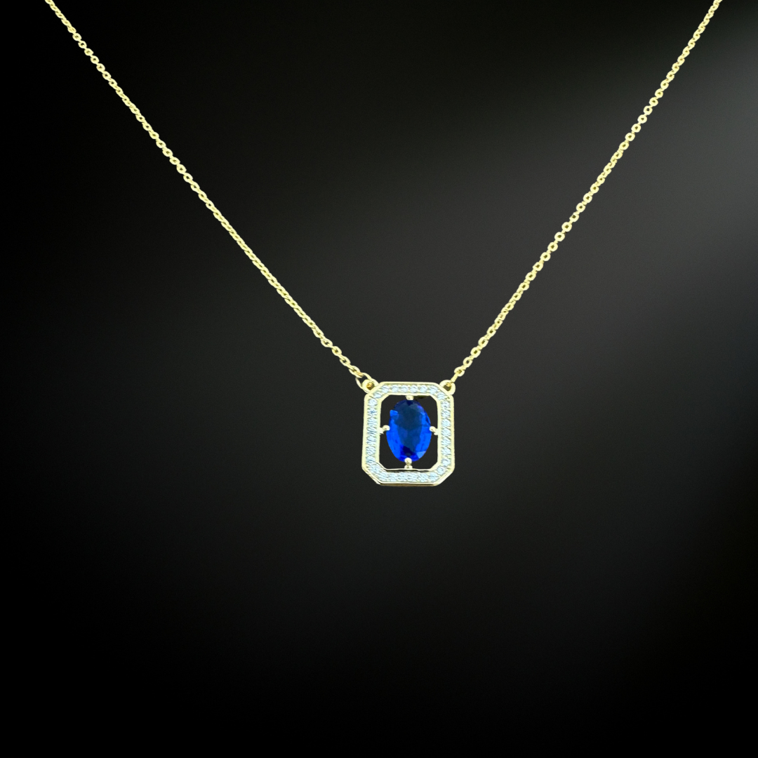 Blue Sapphire Necklace