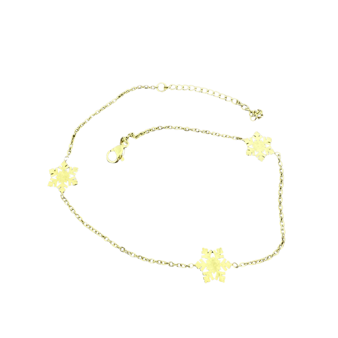 Snowflakes Anklet