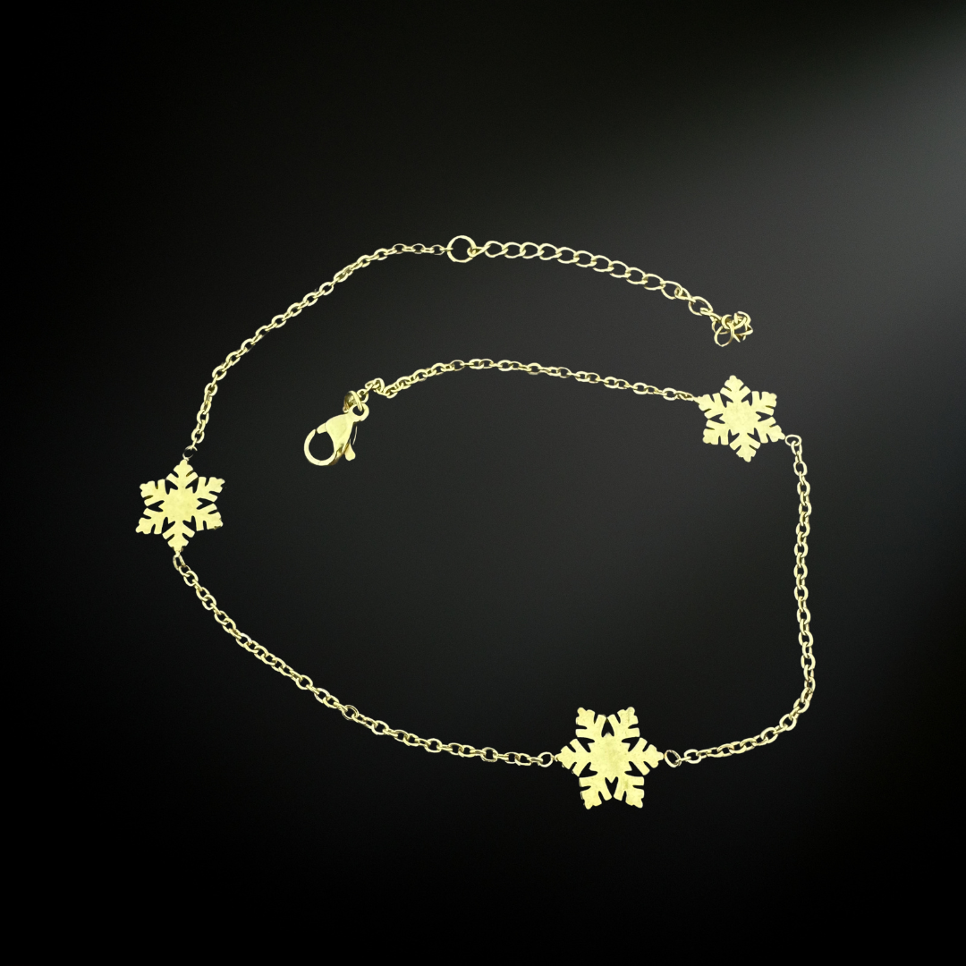 Snowflakes Anklet