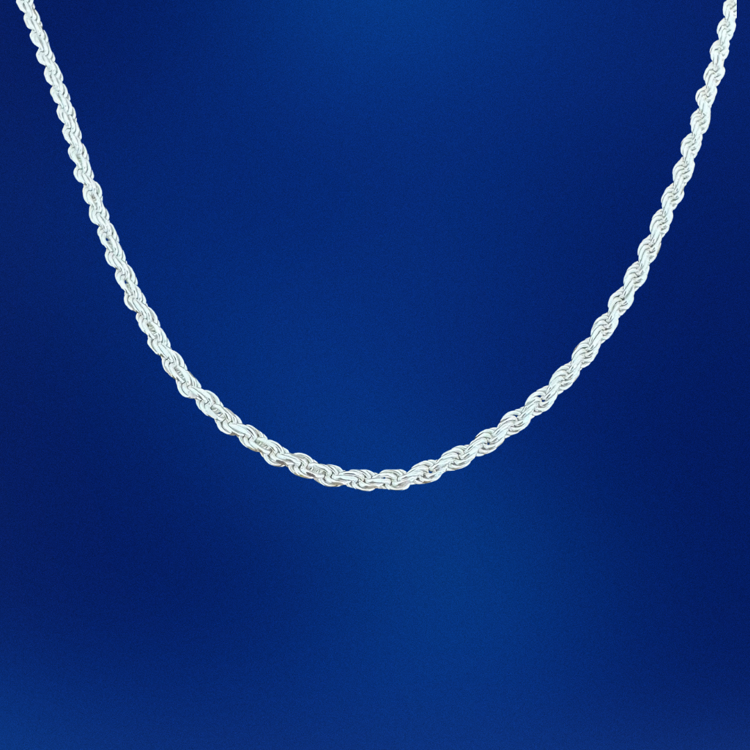 Curb Chain Silver925 Necklace 0.8cm