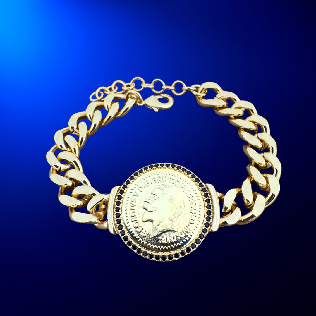 Coin Cubic Bracelet