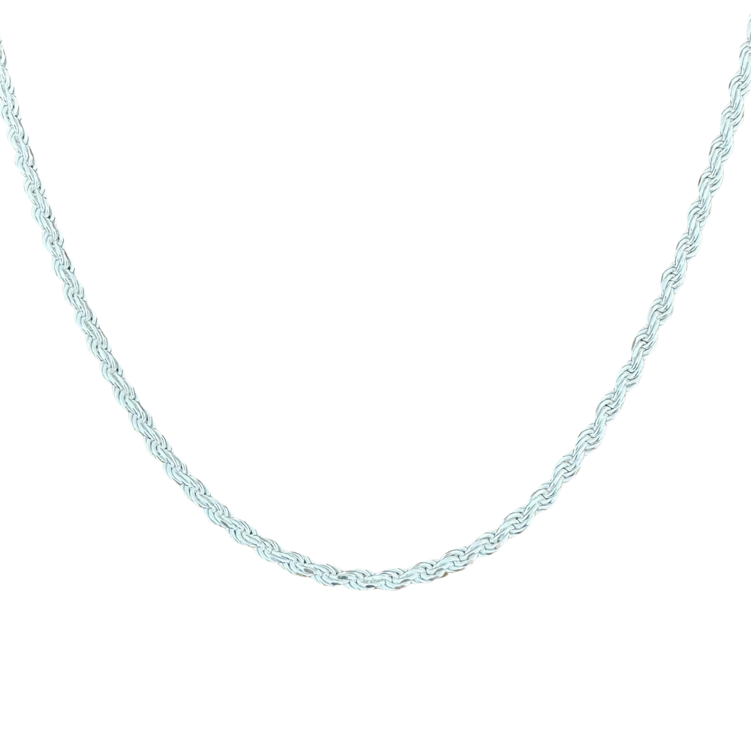 Twisted Rope Silver925 Necklace 0.4cm