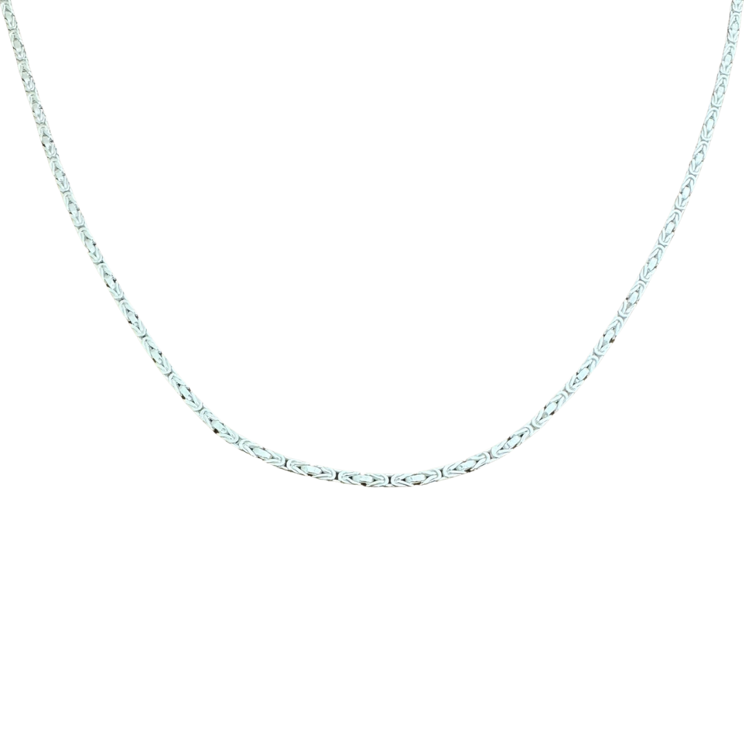 Byzantine Silver925 Necklace 0.3cm