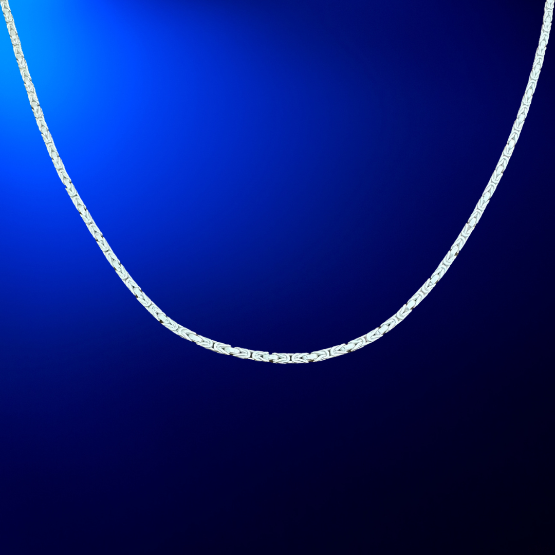 Byzantine Silver925 Necklace 0.3cm