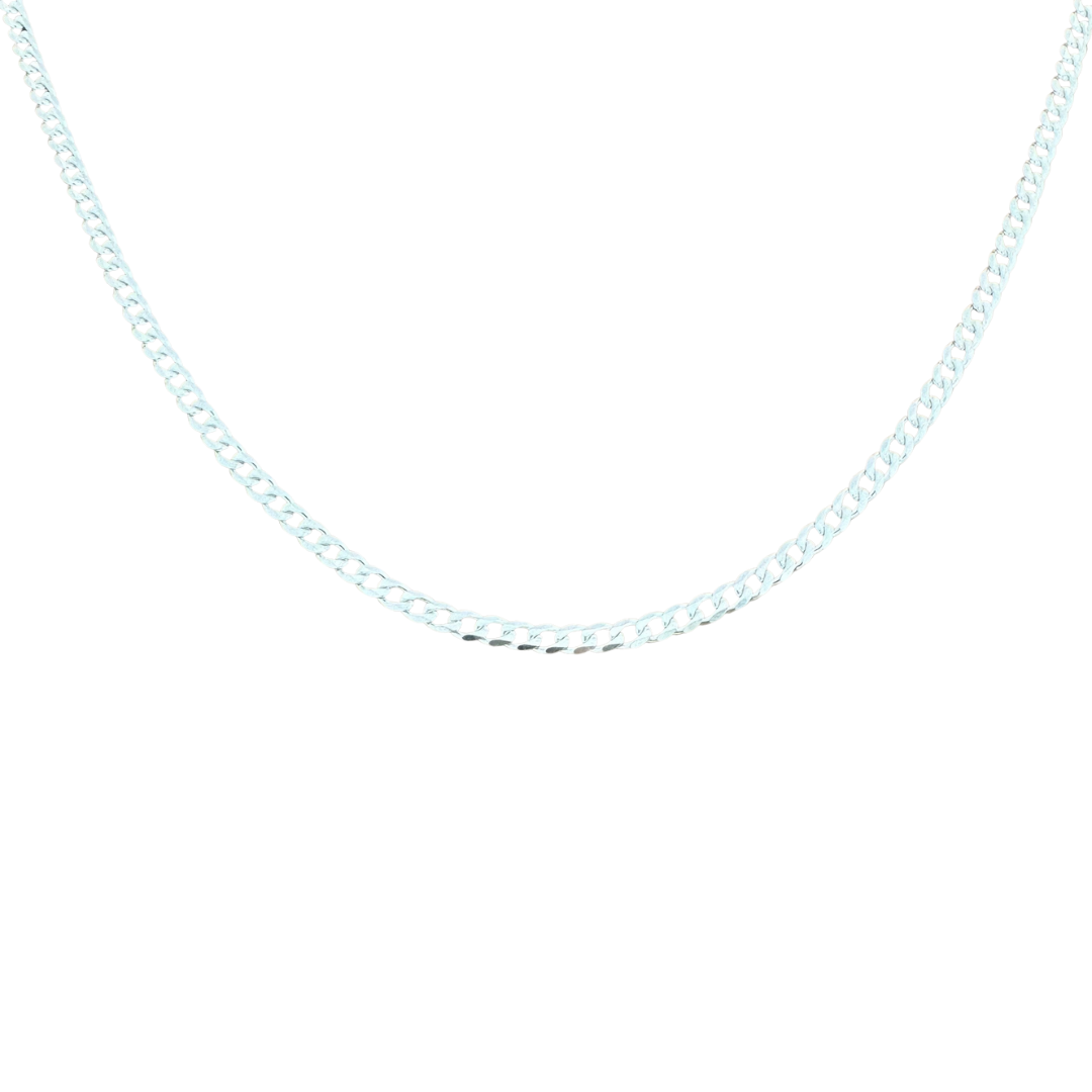 Curb Chain Silver925 Necklace 0.35cm