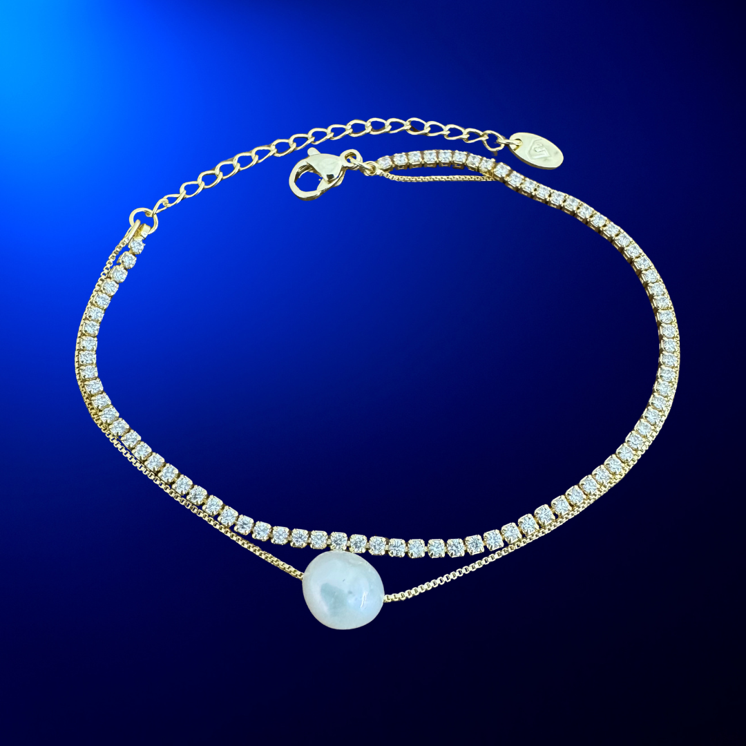 Tennis Pearl Bracelet