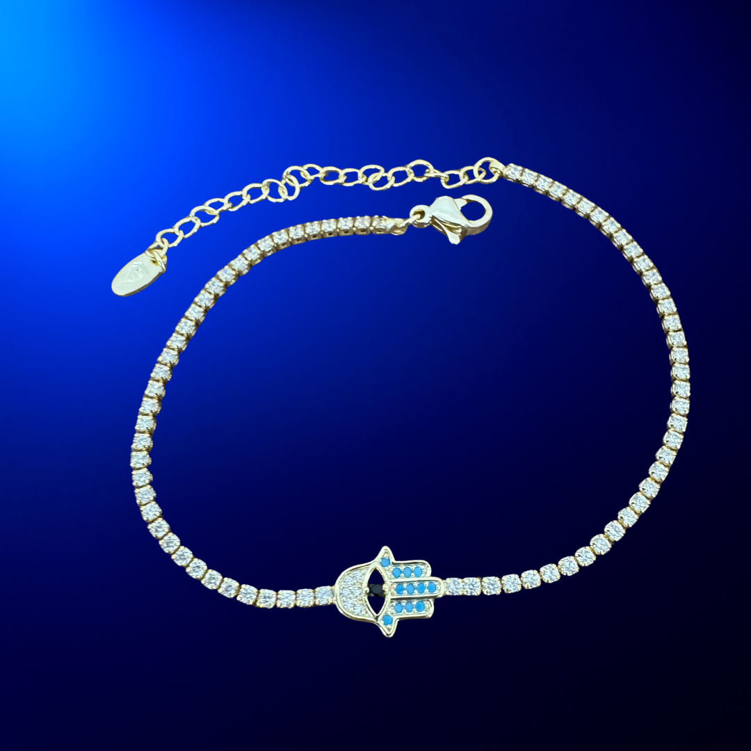 Hamsa Tennis Bracelet