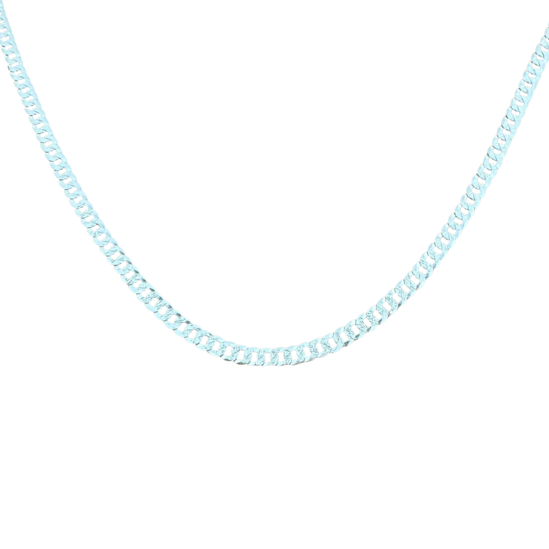 Curb Cuban Chain Silver925 Necklace 0.55 cm