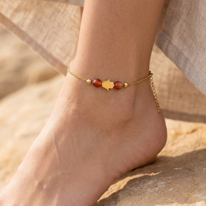 Hamsa Anklet