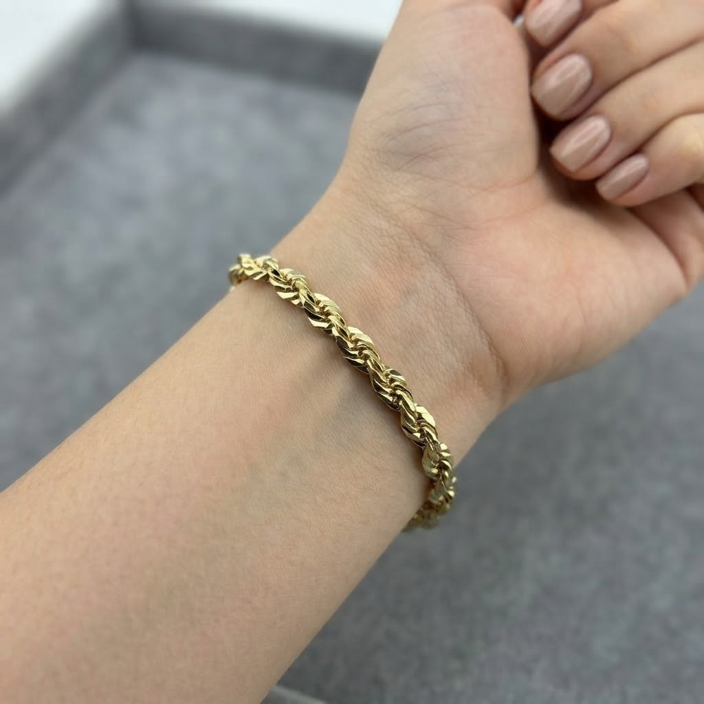 Twisted Rope Unisex Bracelet 19.5cm