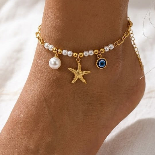Lumina Shoreline Amulet Anklet