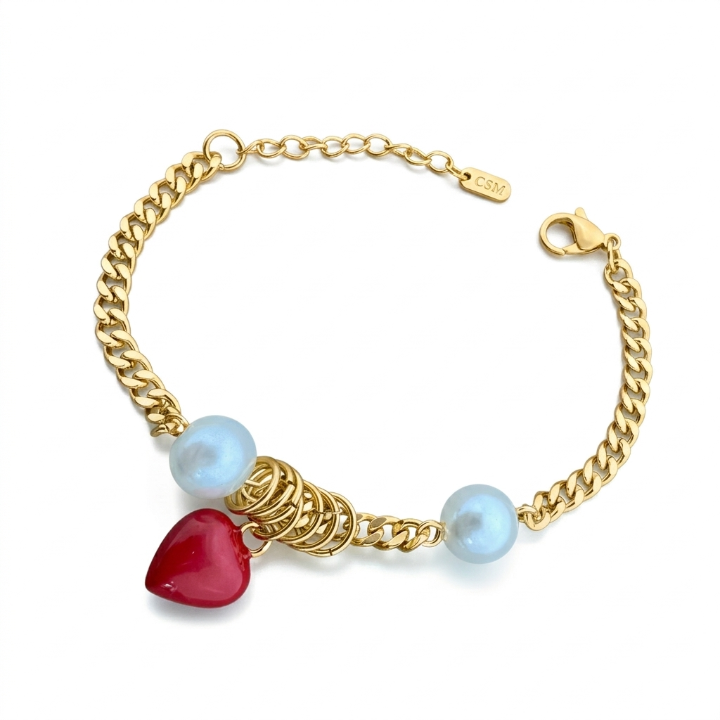 Berry Pearl Bracelet