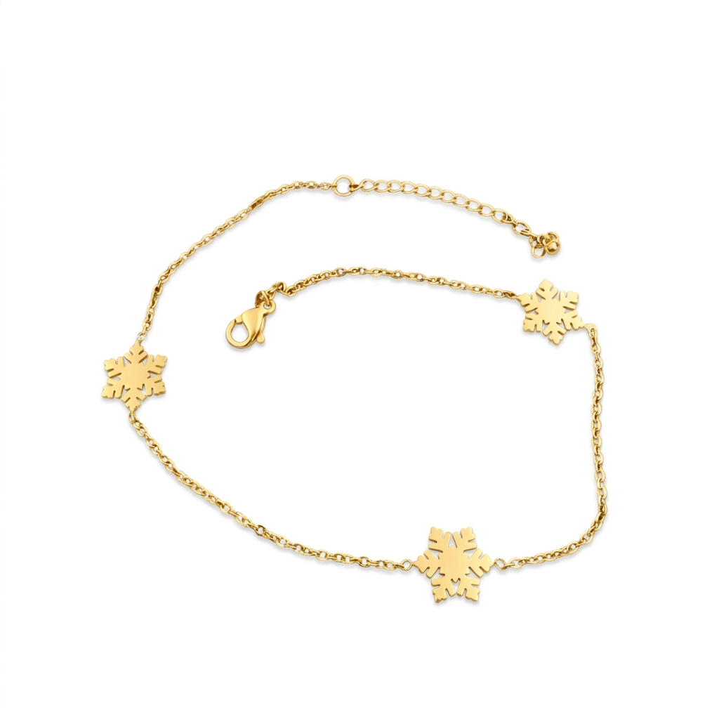 Snowflakes Anklet