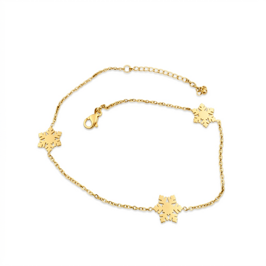 Snowflakes Anklet