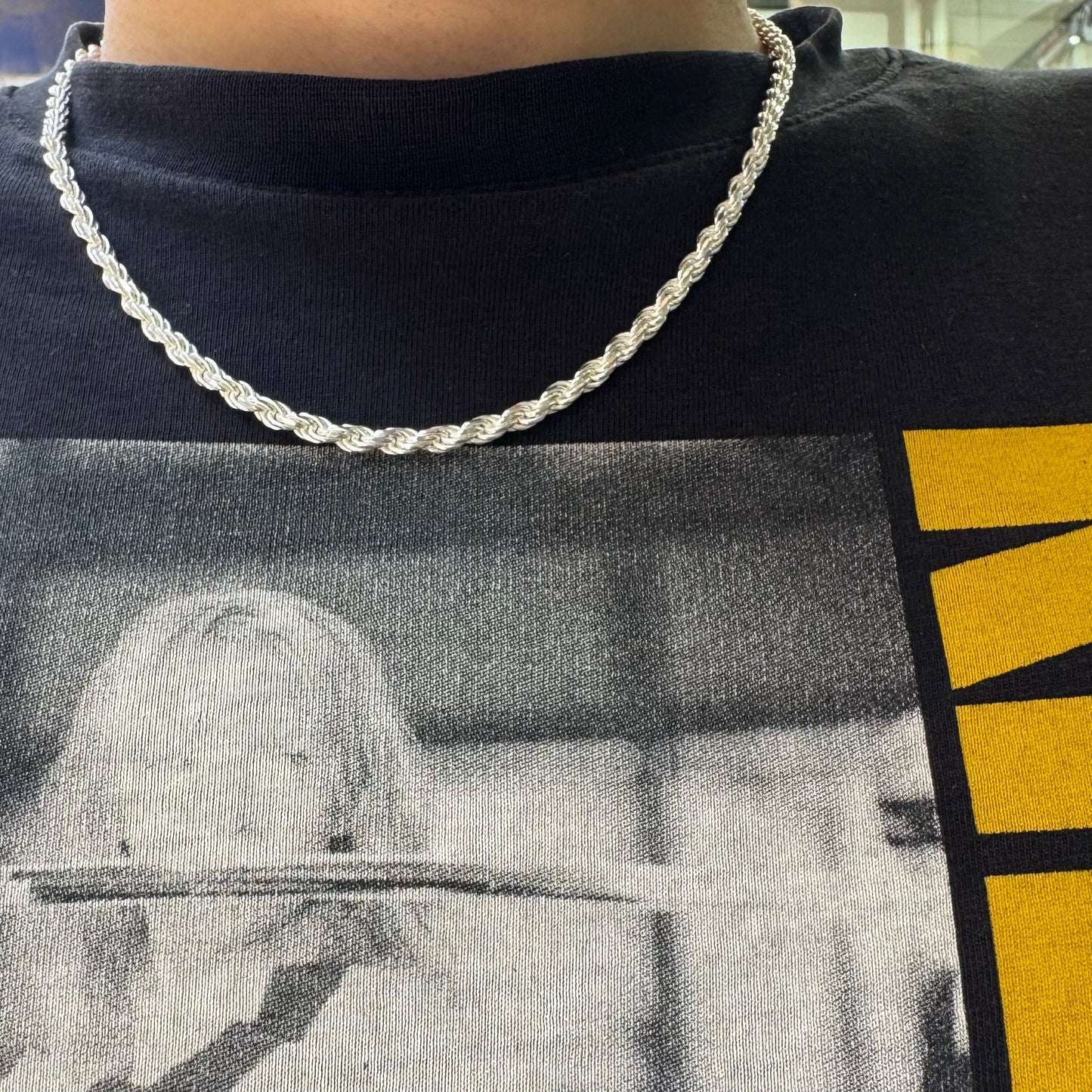 Twisted Rope - 925 Sterling Silver Necklace