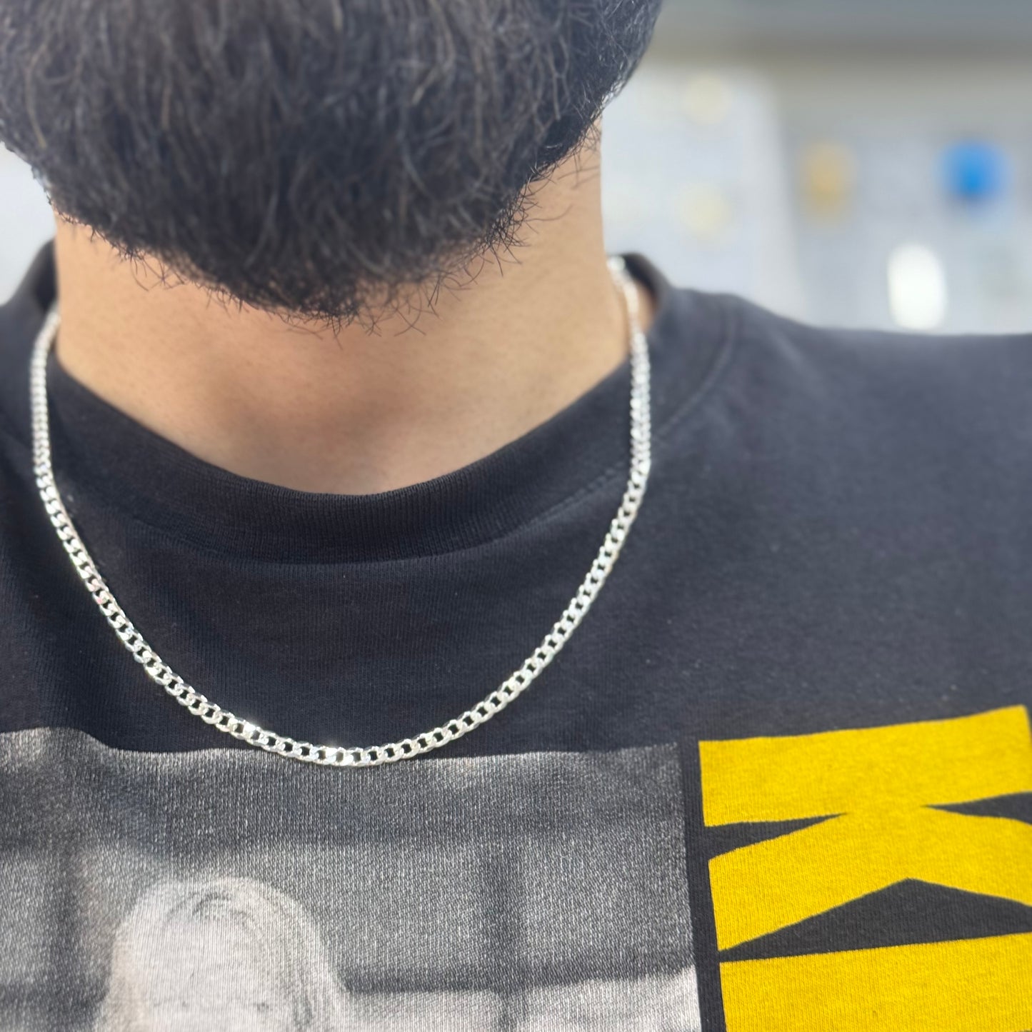 Curb - 925 Sterling Silver Necklace