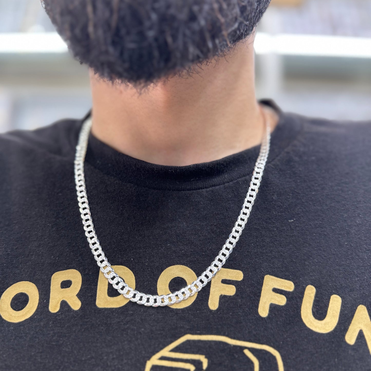 Curb Cuban Chain Silver925 Necklace 0.55 cm