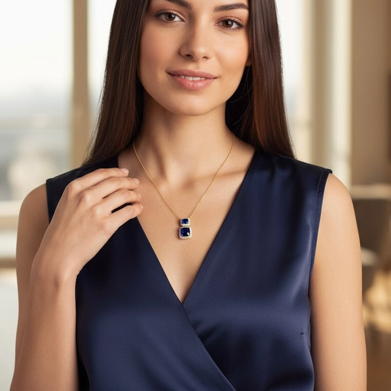 Blue Sapphire Necklace
