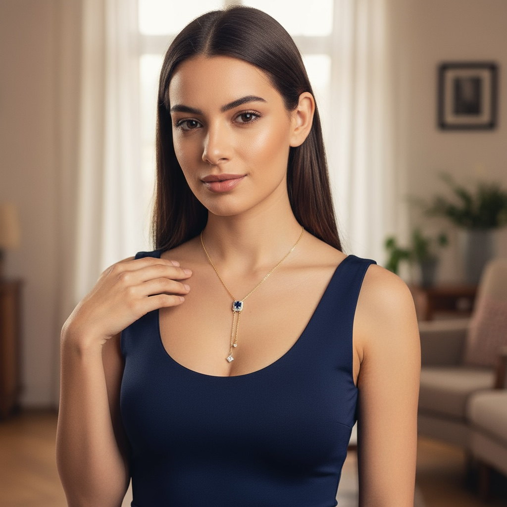 Blue Sapphire Necklace