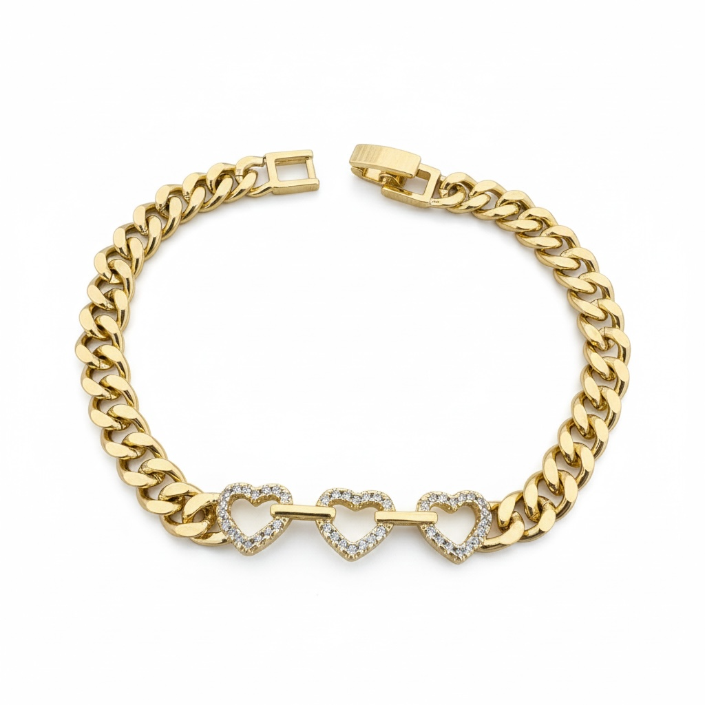 Heart Chain Bracelet