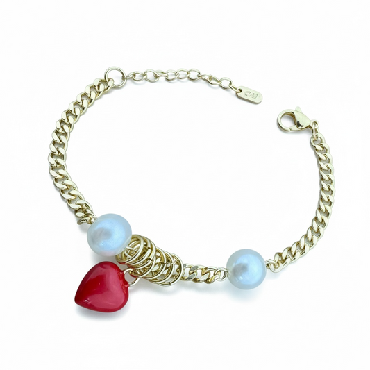 Berry Pearl Bracelet
