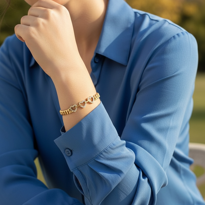 Heart Chain Bracelet