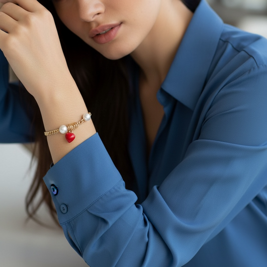 Berry Pearl Bracelet